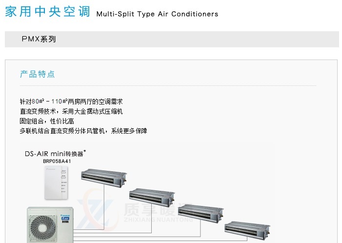 大金家用中央空调PMX系列