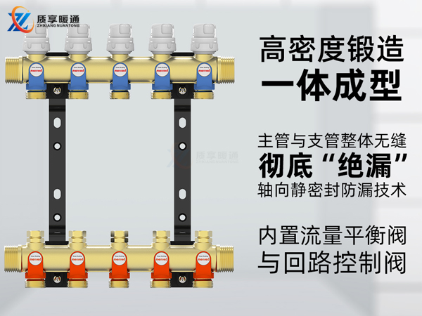 曼瑞德A7内六角调节智能双调节型分集水器