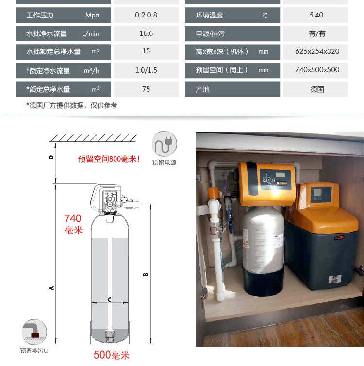 水丽牌 PoE 1000 AKF 中央净水机