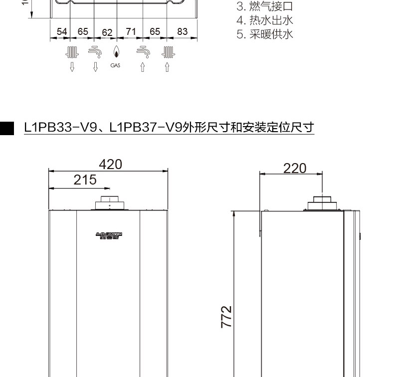 A.O.史密斯L1PB-V9-零冷水型采暖热水两用炉Pro系列_19